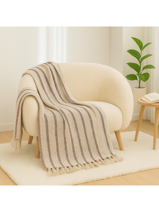 Plaid KOOPMAN 130X170CM THROW 2ASS CLR (A35940110)