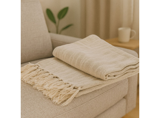 Ծածկոց KOOPMAN 130X170CM THROW COTTON 4ASS CL (A35941040)