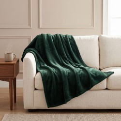 Plaid KOOPMAN 180X230CM FLEECE GREEN (HZ1011900)