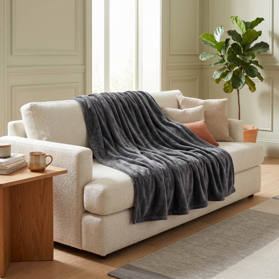Ծածկոց KOOPMAN 180X230CM FLEECE GREY (HZ1011870)