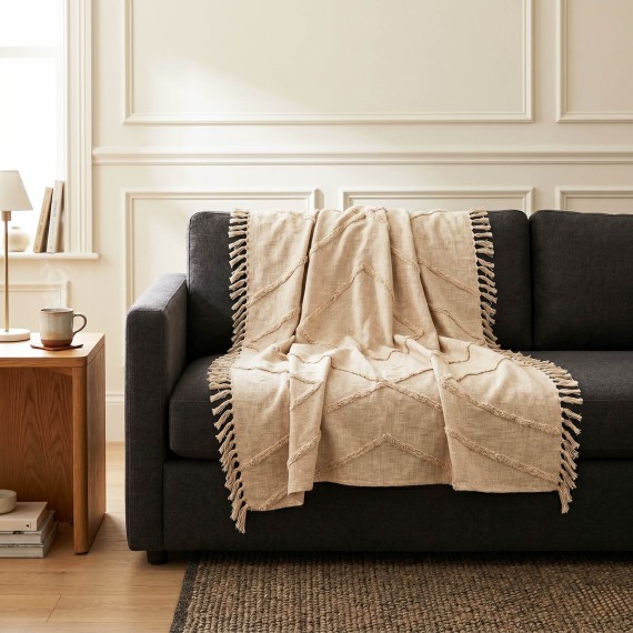 Плед TISECO 3462NATURAL XXL SAHARA 250X260CM 