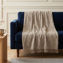 Plaid TISECO 3462TAUPE XXL SAHARA 250X260CM 