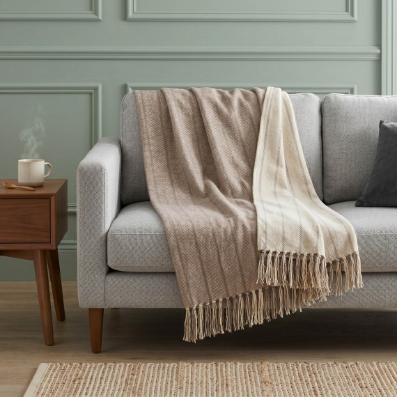 Plaid TISECO 3663TAUPE ALMA 130X160CM 