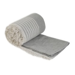 Plaid RESTFUL AC 170X200 BBL LIGHT GREY 