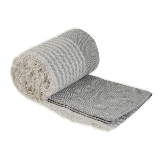 Plaid RESTFUL AC 170X200 BBL LIGHT GREY 