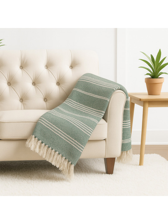 Plaid RESTFUL AC 170X200 LI GREEN 