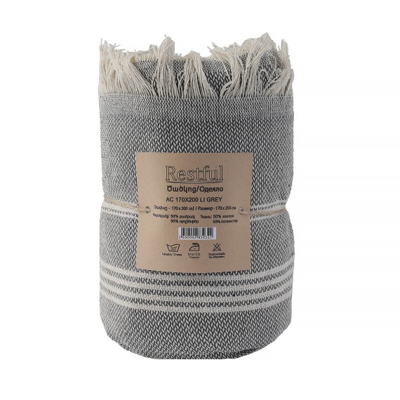 Plaid RESTFUL AC 170X200 LI GREY 