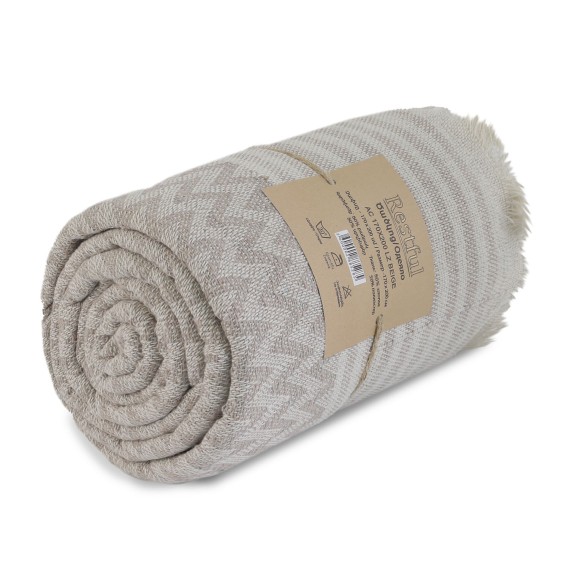 Plaid RESTFUL AC 170X200 LZ BEIGE 