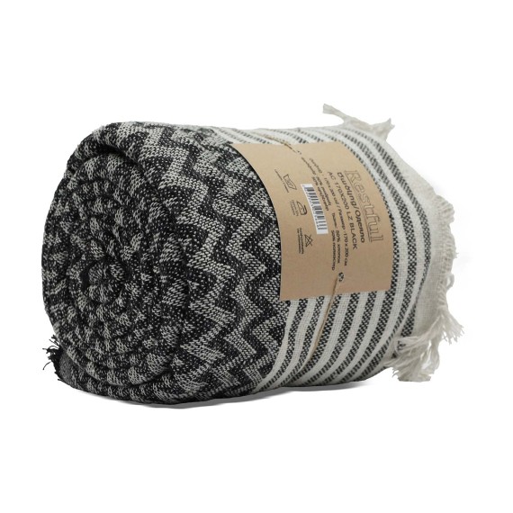Plaid RESTFUL AC 170X200 LZ BLACK 