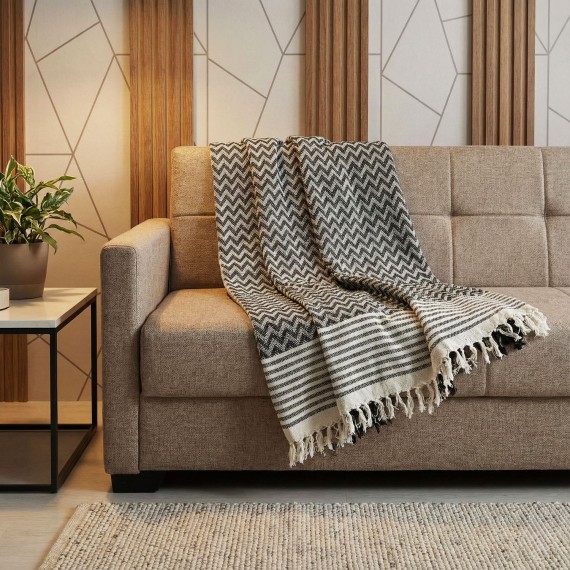 Plaid RESTFUL AC 170X200 LZ BLACK 