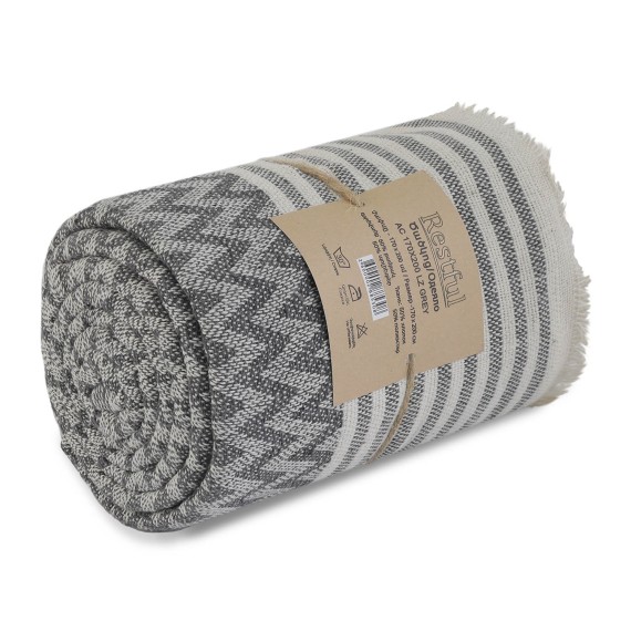 Plaid RESTFUL AC 170X200 LZ GREY 