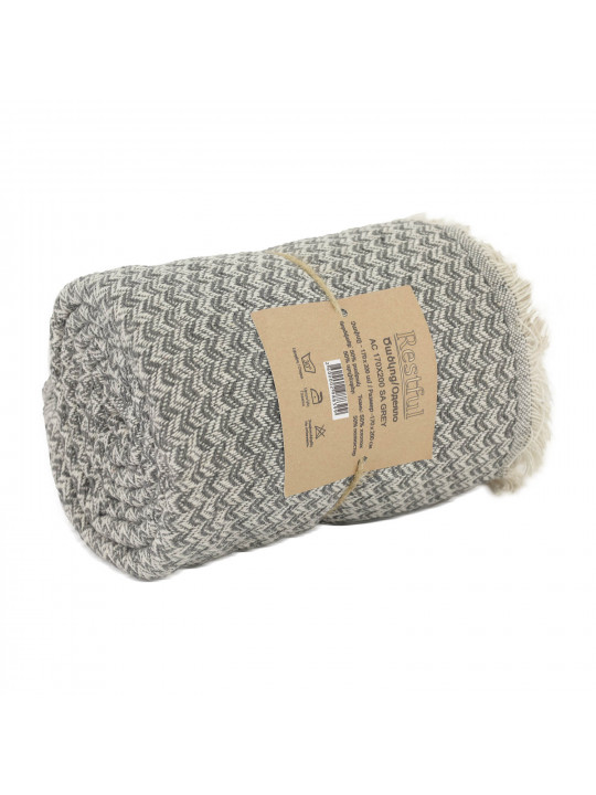 Plaid RESTFUL AC 170X200 SA GREY 