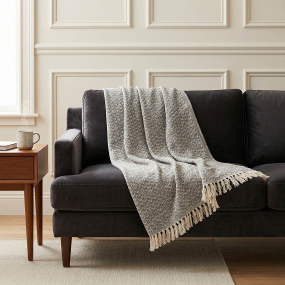 Plaid RESTFUL AC 170X200 SA GREY 