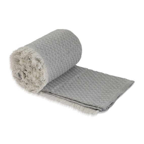 Plaid RESTFUL AC 170X200 SA LIGHT GREY 