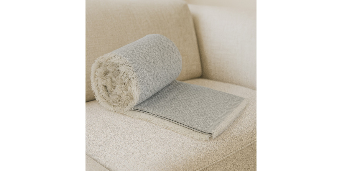 Plaid RESTFUL AC 170X200 SA LIGHT GREY 