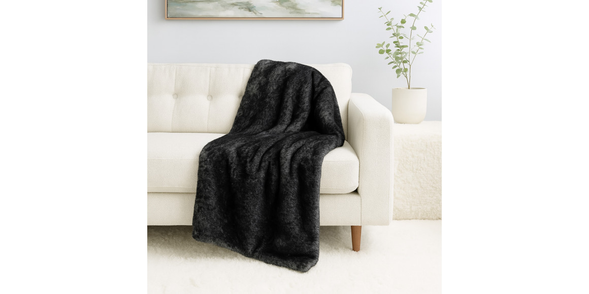 Plaid LALEE ARCTIC BLANKET 150X200 GRAPHITE 