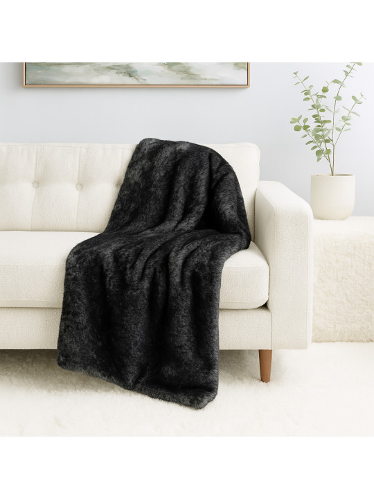 Plaid LALEE ARCTIC BLANKET 150X200 GRAPHITE 