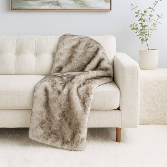 Plaid LALEE ARCTIC BLANKET 150X200 TAUPE 