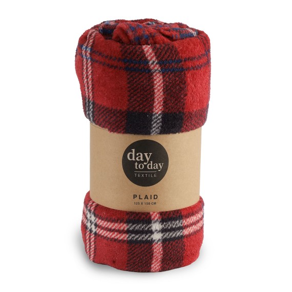 Plaid KOOPMAN BLANKER CHECKER 150X125CM 4ASS (AAE820070)
