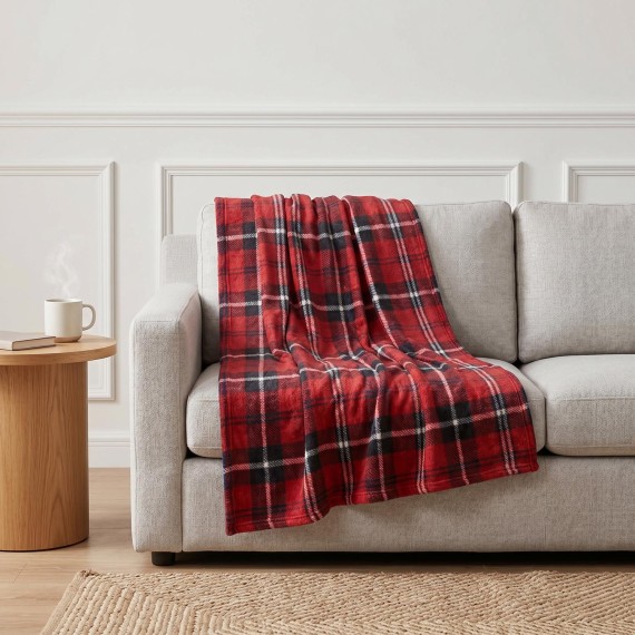 Plaid KOOPMAN BLANKER CHECKER 150X125CM 4ASS (AAE820070)