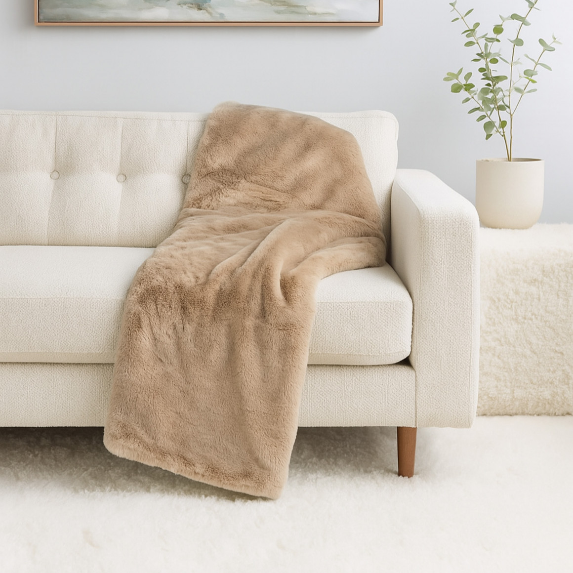 Plaid LALEE HEAVEN BLANKET 150X200 LIGHT TAUPE 