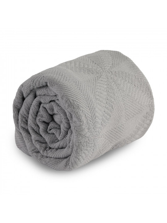 Plaid RESTFUL JP 100X115 LIGHT GREY 