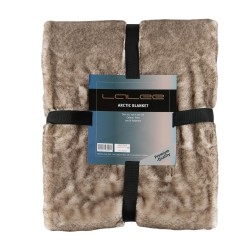 Plaid LALEE ARCTIC BLANKET 150X200 TAUPE 