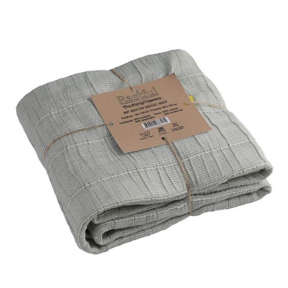 Plaid RESTFUL MP 80X120 MAGIC MINT 