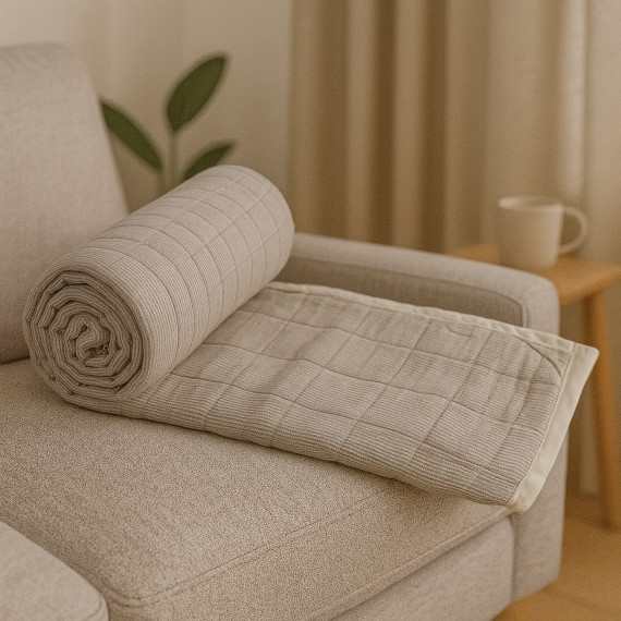 Plaid RESTFUL MP 80X120 SUUMER BEIGE 