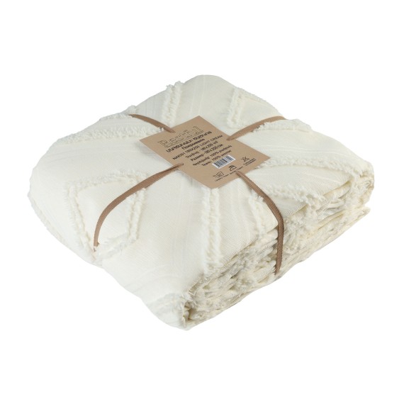 Bed cover RESTFUL NAKI01 180X250 LIGHT CREAM 