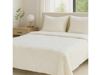 Bed cover RESTFUL NAKI01 180X250 LIGHT CREAM 
