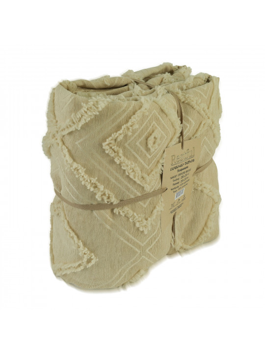 Մահճակալի ծածկոց RESTFUL NAKI01 250X250 BEIGE 