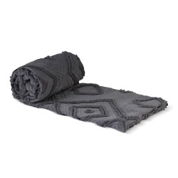 Bed cover RESTFUL NAKI01 250X250 DARK GREY 