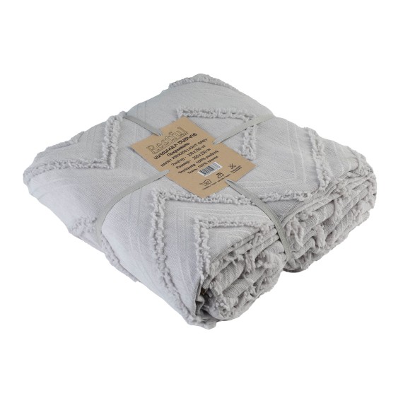 Покрывало RESTFUL NAKI01 250X250 LIGHT GREY 