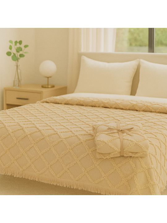 Покрывало RESTFUL NAKI02 180X250 BEIGE 