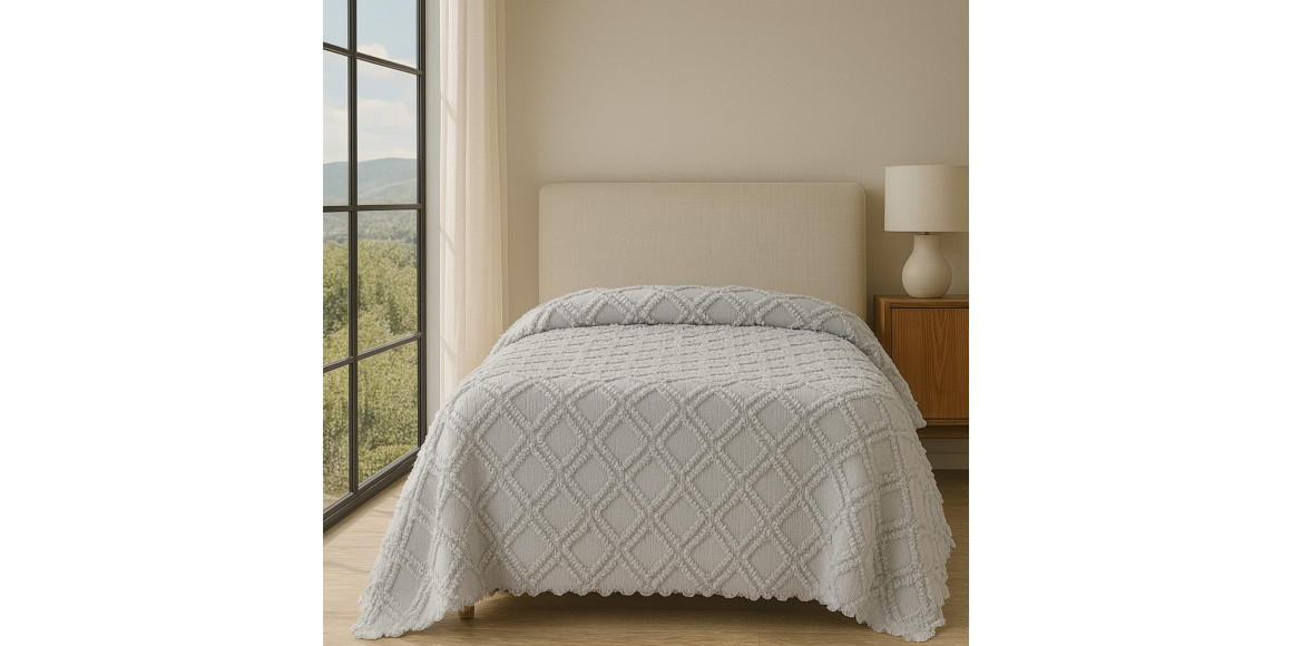 Bed cover RESTFUL NAKI02 180X250 LIGHT GREY 