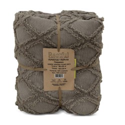 Bed cover RESTFUL NAKI02 180X250 STONE GREY 