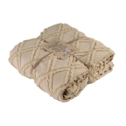 Bed cover RESTFUL NAKI02 250X250 BEIGE 