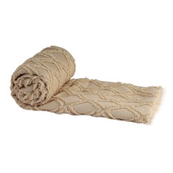 Bed cover RESTFUL NAKI02 250X250 BEIGE 