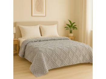 Մահճակալի ծածկոց RESTFUL NAKI02 250X250 LIGHT GREY 