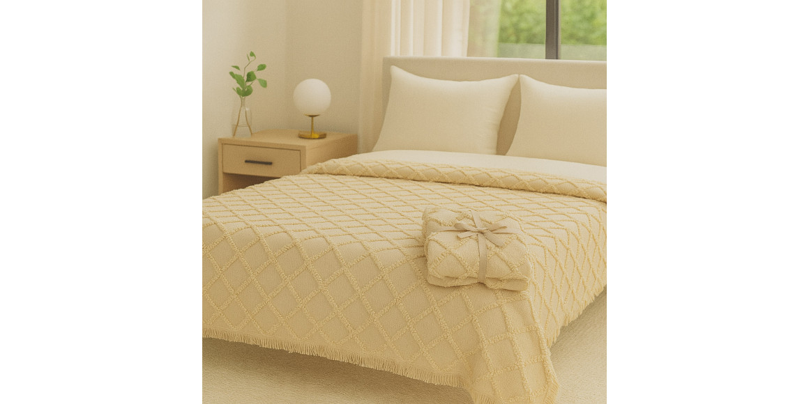 Մահճակալի ծածկոց RESTFUL NAKI03 180X250 BEIGE 