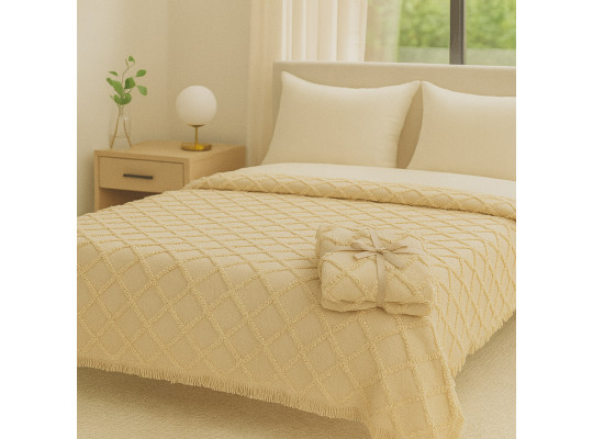 Մահճակալի ծածկոց RESTFUL NAKI03 180X250 BEIGE 