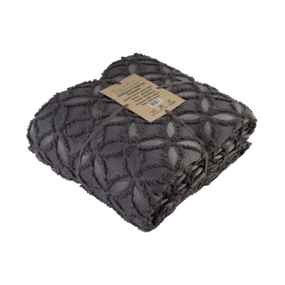 Bed cover RESTFUL NAKI03 180X250 DARK GREY 