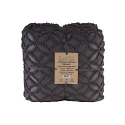 Bed cover RESTFUL NAKI03 250X250 DARK GREY 