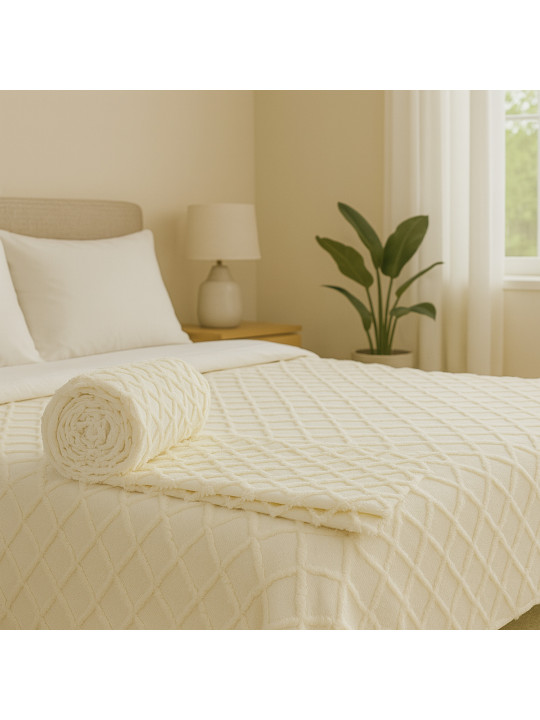 Покрывало RESTFUL NAKI03 250X250 LIGHT CREAM 