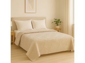 Bed cover RESTFUL NAKI04 250X250 BEIGE 
