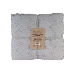 Bed cover RESTFUL NAKI04 250X250 LIGHT GREY 