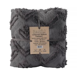 Bed cover RESTFUL NAKI05 180X250 DARK GREY 