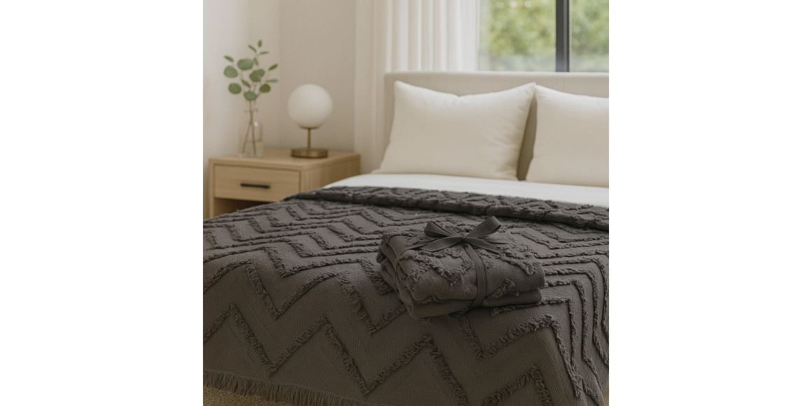 Покрывало RESTFUL NAKI05 180X250 DARK GREY 