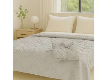 Bed cover RESTFUL NAKI05 180X250 LIGHT GREY 